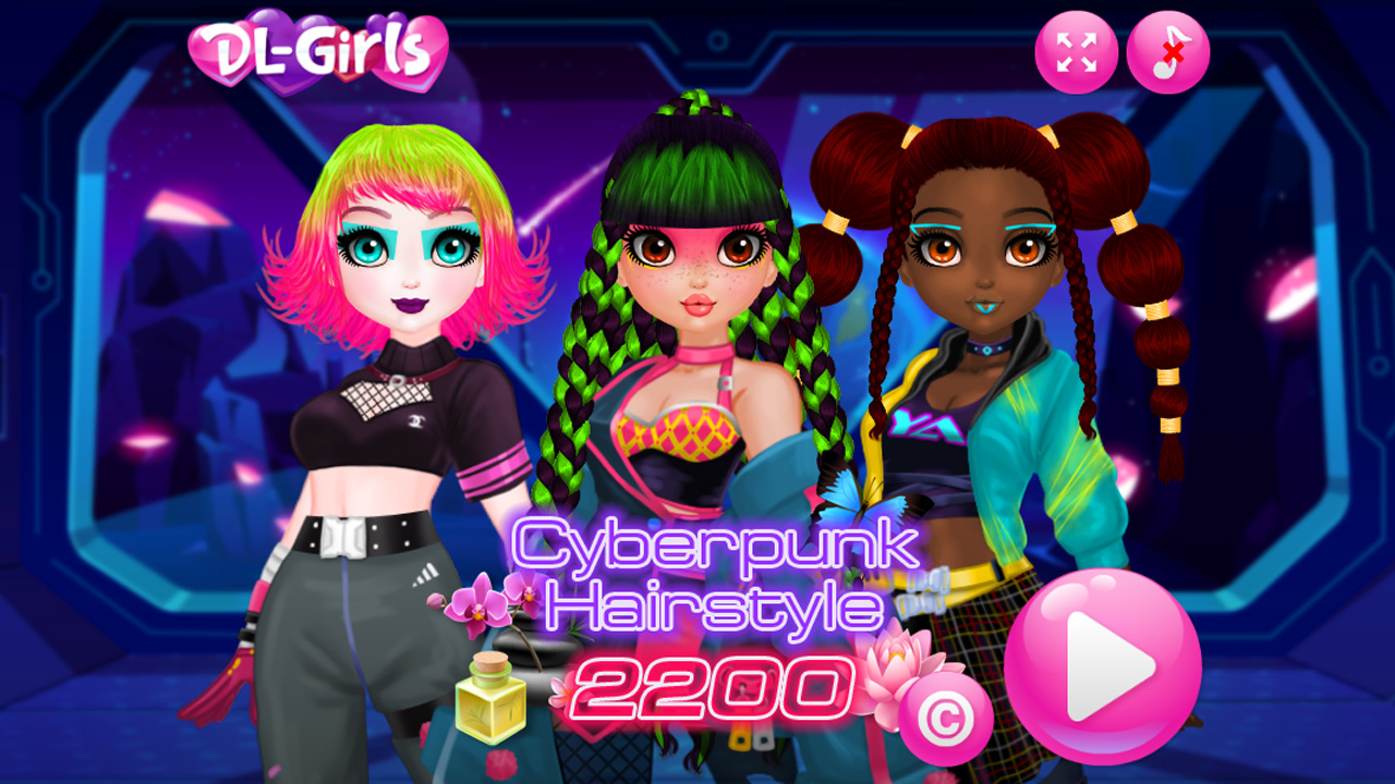 Cyberpunk Hairstyle 2200